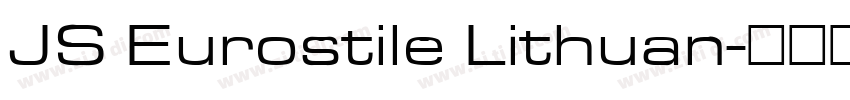 JS Eurostile Lithuan字体转换
